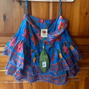 Farm Rio - Flowers and Fruits mini skirt NWT!